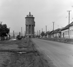 Magyarország, Gyöngyös, Petőfi Sándor utca, műemlék víztorony., 1976, Építésügyi Dokumentációs és Információs Központ, VÁTI, víztorony, Fortepan #28824