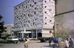 Romania,Transylvania, Cluj-Napoca, Strada Octavian Petrovici, Palatul Telefoanelor., 1971, Csaba László örökösei, Fortepan #288244