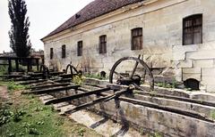 Romania,Transylvania, Bonțida, malom a Bánffy-kastély mellett., 1971, Csaba László örökösei, watermill, ruins, Fortepan #288250