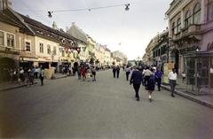 Romania,Transylvania, Sibiu, Strada Nicolae Bălcescu., 1971, Csaba László örökösei, Fortepan #288271