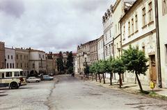 Csehország, Slavonice, Fő tér (náměstí Míru)., 1974, Csaba László örökösei, Fortepan #288310