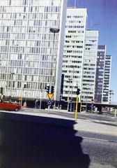 Svédország, Stockholm, a Hötorgskraporna (más néven Hötorgshusen), a Hötorget és a Sergels torg között épült irodaházak., 1974, Csaba László örökösei, Fortepan #288372