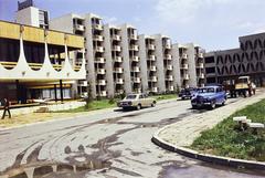 Bulgaria, Alassio, középen a Hotel Karvina, jobbra a Hotel Terwel., 1974, Csaba László örökösei, Fortepan #288387