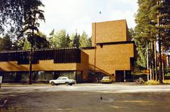 Finnország, Jyväskylä, Parviaisentie 9., Säynätsalon kunnantalo (Säynätsalo városháza)., 1978, Csaba László örökösei, Fortepan #288483