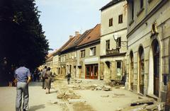 Croatia, Varaždin, trg Slobode., 1979, Csaba László örökösei, Fortepan #288503