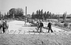 Magyarország, Budapest XXII., József Attila utcai kísérleti lakótelep, Vöröskereszt utca 13., óvoda., 1973, Építésügyi Dokumentációs és Információs Központ, VÁTI, Budapest, Fortepan #28852