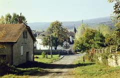 Ausztria, Kabold, Lindenallee, szemben a Vízivár., 1981, Csaba László örökösei, Fortepan #288550