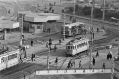 Hungary, Budapest II., Széll Kálmán (Moszkva) tér, jobbra fenn a Vérmező út - Széna tér találkozása., 1979, Prohászka Imre, tram, Budapest, Fortepan #288785