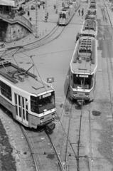 Magyarország, Budapest II., rálátás a Széll Kálmán (Moszkva) térre a Krisztina körút felé vezető aluljáró felől, a Várfok utcától., 1980, Prohászka Imre, Budapest, Fortepan #288817