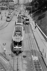 Magyarország, Budapest II., kilátás a Várfok utca felől a Széll Kálmán (Moszkva) tér és a Margit körút (Mártírok útja) felé., 1980, Prohászka Imre, Budapest, Fortepan #288818