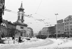 Magyarország, Budapest V.,Budapest IX., Kálvin tér a Ráday utca torkolatánál, szemben a református templom., 1987, Prohászka Imre, Budapest, Fortepan #288961