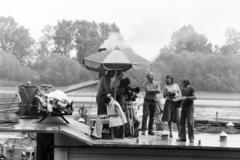 1972, Bencseky Mátyás, movie camera, filming, clapperboard, Fortepan #289574