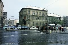 Magyarország, Budapest II., Széll Kálmán (Moszkva) tér, szemben a Dékán utca torkolata., 1977, Bencseky Mátyás, Budapest, Fősped, színes, Barkas-márka, Fortepan #289629