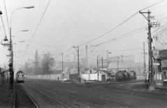 Magyarország, Budapest IV., Váci út, szemben a Tungsram épületei láthatók, jobbra a Megyeri út torkolata., 1969, Bencseky Mátyás, Budapest, Fortepan #289817