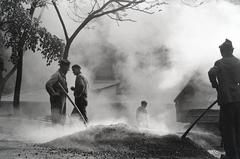 1966, Bencseky Mátyás, paving, Fortepan #289826