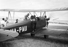 Magyarország, Budakeszi, Farkashegyi repülőtér., 1961, Dusik, Polikarpov CSS-13, biplán, Polikarpov-márka, Polikarpov Po-2, kíváncsiság, repülőgép, Fortepan #292092