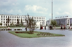 Magyarország, Dunaújváros, Vasmű út, Szent Pantaleon (Városi) Kórház rendelőintézete., 1962, Építésügyi Dokumentációs és Információs Központ, VÁTI, színes, Fortepan #29238