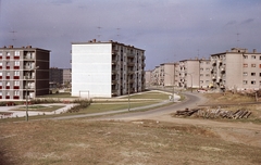 Magyarország, Tatabánya, Újvárosi lakótelep, Kós Károly (Schönherz Zoltán) utca., 1965, Építésügyi Dokumentációs és Információs Központ, VÁTI, színes, Fortepan #29357