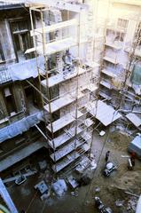 Magyarország, Budapest VII., Wesselényi utca-Nagydiófa utca-Klauzál tér-Nyár utca által határolt tömb átépítése., 1987, Budaházi László, Budapest, Fortepan #293895