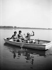 1967, Fortepan/Album091, boat, boating, paddling, Fortepan #294061