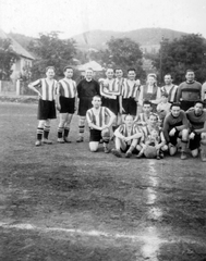 Magyarország, Budapest II., Pasaréti út, Pénzügyőr pálya., 1948, Gál László, sport, futballcsapat, Budapest, Fortepan #29463