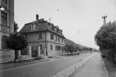 Magyarország, Baja, Cirfusz Ferenc utca, a Kossuth Lajos utca egykori torkolata felől., 1960, UVATERV, Fortepan #2964