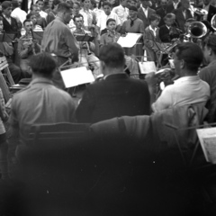 Hungary, Alag, Dunakeszi, cserkész zenakar az alagi népünnepélyen., 1938, Kölcsey Ferenc Dunakeszi Városi Könyvtár / Petanovits fényképek, band, scouting, wind band, Fortepan #29641