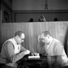 1938, Kölcsey Ferenc Dunakeszi Városi Könyvtár / Petanovits fényképek, chess, speciel effect, Fortepan #29660