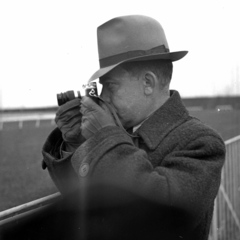 1938, Kölcsey Ferenc Dunakeszi Városi Könyvtár / Petanovits fényképek, hat, camera, man, photography, Leica-brand, Fortepan #29668