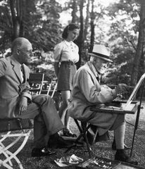 Magyarország, Balatonfüred, Katonatiszti üdülő, Cholnoky Jenő földrajztudós fest., 1942, Cholnoky Tamás, híres ember, tudós, Fortepan #29866