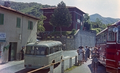 Olaszország, Muraglione-hágó., 1964, Csőke József, színes, kirándulás, autóbusz, nyár, Fortepan #30000