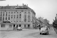 Románia,Erdély, Segesvár, az egykori Bajor utca (később Strada 1 Decembrie 1918)., 1963, Németh Tamás, Fortepan #30127