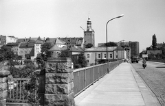 Németország, Bautzen, látkép a Frigyes hídról (Friedrichsbrücke), szemben az Oroszlán-torony (Lauenturm)., 1976, Németh Tamás, NDK, Fortepan #30167