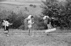 1961, Szalontai Tamás, Best of, hordozás, kézitáska, turista, bot, hátizsák, Fortepan #301805