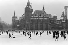 1963, Szalontai Tamás, korcsolyázás, Fortepan #301842
