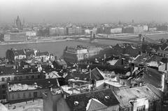 1965, Szalontai Tamás, folyó, híd, látkép, Fortepan #302024