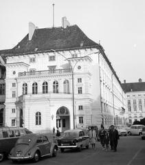 Ausztria, Bécs, a Hofburg Leopoldine-szárnya (Leopoldinischer Trakt) a Heldenplatz felől., 1965, Szomolányi József, épület, Fortepan #302737