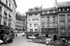 1966, Szomolányi József, francia felirat, tér, robogó, Fortepan #302895