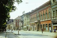 1971, Szomolányi József, utcakép, színes, gótika, lakóház, Fortepan #302954
