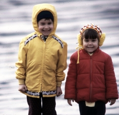 1980, Urbán Tamás, colorful, kids, hood, Fortepan #30336