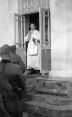 1941, Székely Márton, portrait, eastern front, Christmas, priest, second World War, Fortepan #30344