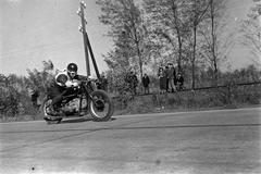 1937, Inkey Tibor, gaping, crash helmet, motorcycle race, Fortepan #303762