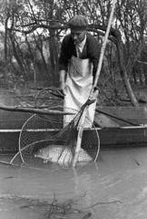 1981, Szebeni András, halászat, zsákmány, Fortepan #304062