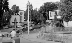 Románia,Erdély, Szováta, Szovátafürdő, szemben a fürdőtelepi Jézus Szíve római katolikus kápolna., 1963, Németh Tamás, Fortepan #30407