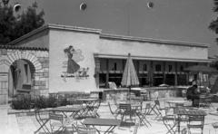 1962, Bán Tamás, vendéglátás, falfestmény, cirill írás, Fortepan #304457