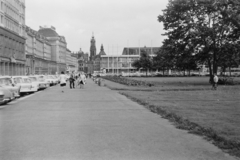 Németország, Drezda, Seestrasse a Wilsdruffer Strasse (Ernst-Thälmann-Strasse) felé nézve., 1976, Németh Tamás, NDK, Fortepan #30463