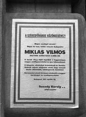 1937, Inkey Tibor, announcement, politics, Fortepan #304640