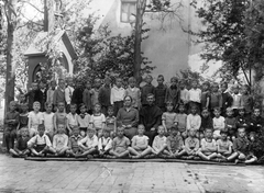 1932, Varga László, priest, chapel, cross-legged sitting, Fortepan #30499