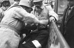 1937, Inkey Tibor, air defense, gas mask, Fortepan #305176