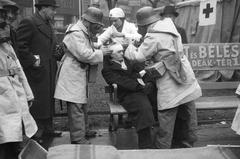 1937, Inkey Tibor, air defense, gas mask, Fortepan #305179